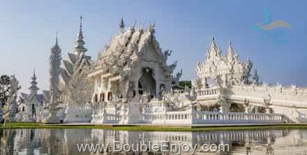 โปรแกรมทัวร์เชียงราย วัดร่องขุ่น วัดห้วยปลากั้ง เชียงใหม่ ม่อนแจ่ม 4 วัน 2 คืน (Van)