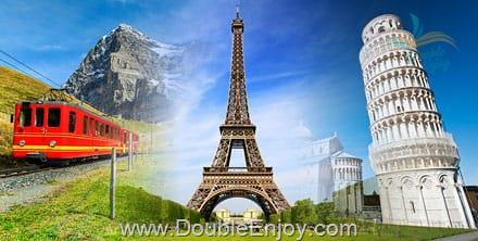 ทัวร์ยุโรปตะวันตก อิตาลี (โรม) สวิส (จุงเฟรา) ฝรั่งเศส 9 วัน 7 คืน (EK/QR)